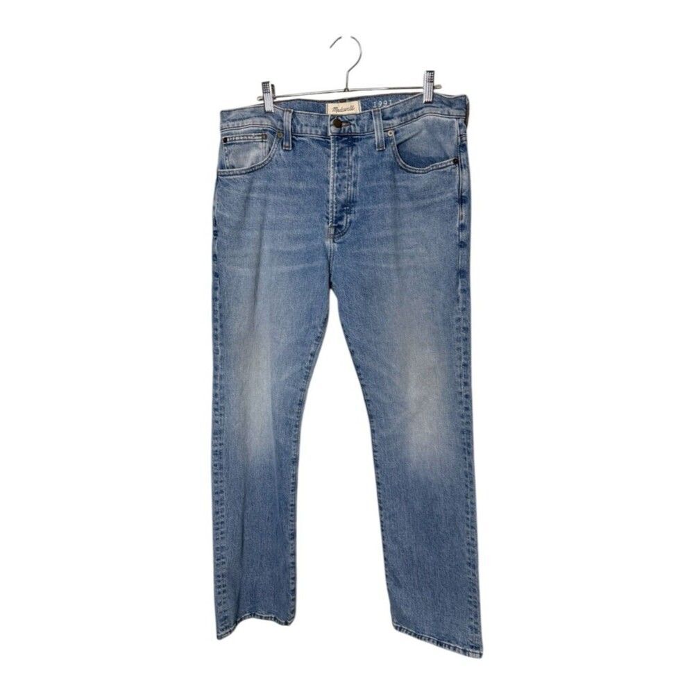 Madewell Mens 34x32 1991 Bootcut Jeans Light Wash Blue Button Fly